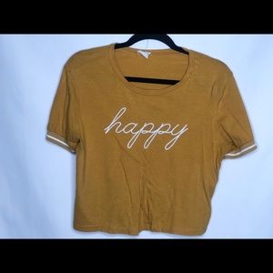 Women’s Yellow Crop Top